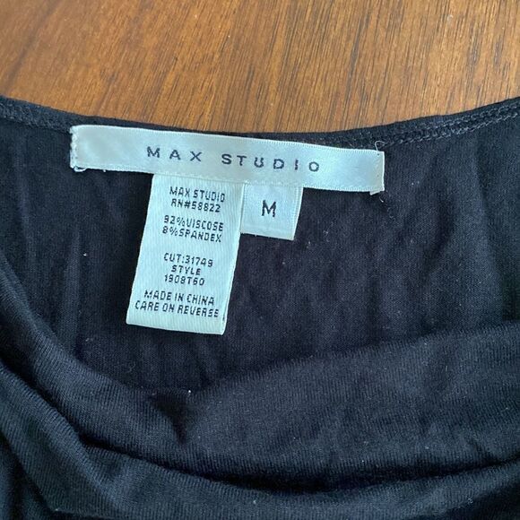 Max Studio Cold Shoulder Black Dress - Picture 3 of 4